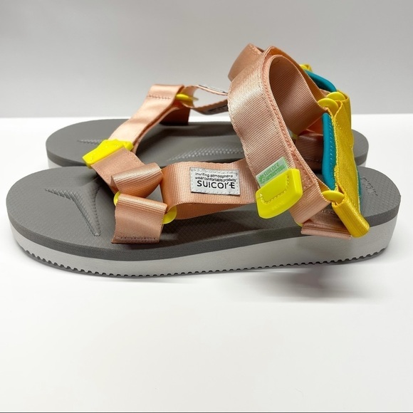 Suicoke Depa-CAB Sandals Pink Grey - Picture 4 of 8